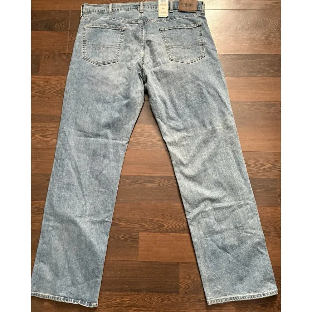 Signature By Levi Strauss #11322 NEW Men's Relaxed Flex Jeans 38x32